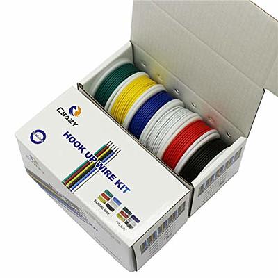 CBAZY Hook up Wire Kit (Stranded Wire Kit) 24 Gauge 6 Colors 32.8 feet Each  Electrical Wire 24 AWG PVC Wire - Yahoo Shopping