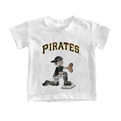 Pittsburgh Pirates Tiny Turnip Infant Baseball Bow Raglan 3/4