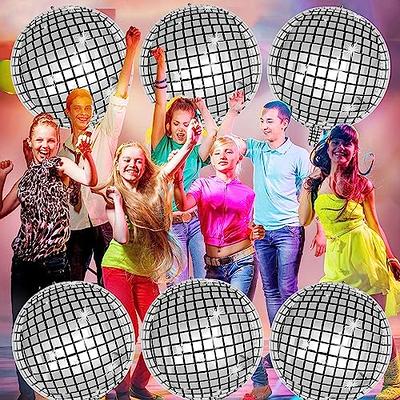 Large 22 Inc Pack of 12 Silver Disco Ball Party Decoration Balloon
