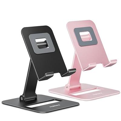 2 Pcs Cell Phone Stand, Adjustable Angle Height Phone Stand for Desk, Fully  Foldable/Portable Phone Holder, Compatible for iPhone 14/13/12/Smartphones