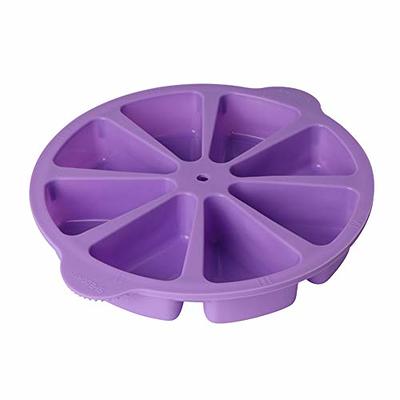 SHEbaking Scone Pan Silicone Triangle Cake Mold for Baking Nonstick  Cornbread Pan 8 Cavity Pie Silicone Mold Perfect for Brownies, Muffin,  Cupcake, Soap, polenta, or biscuits (Light Purple) - Yahoo Shopping