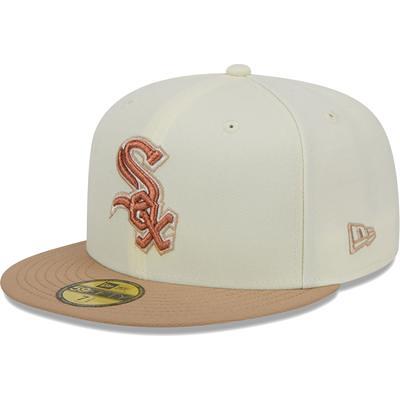 Men's New Era Cream/Pink Detroit Tigers Chrome Rogue 59FIFTY Fitted Hat