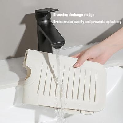 2Pcs Fantasy Style Faucet Draining Mat, Self Absorbent Draining Mat for  Kitchen Counter, Soft Diatom Mud Non-Slip Drain Pad Quick Dry Mat, Faucet