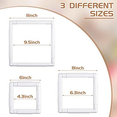 4pcs square embroidery hoop plastic embroidery hoops cross ornament frames