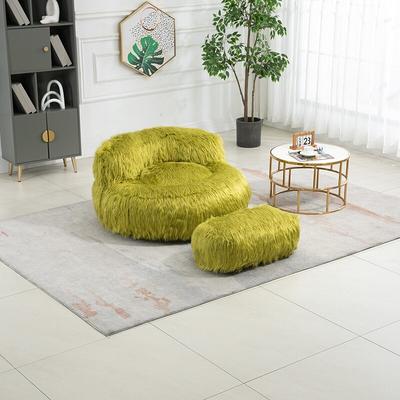 Bean Bag Chair with Ottoman, Comfy Beanbag Chair for Adults with Memory  Foam Filler, Lazy Bean Bag Sofa with Stool, Cozy Lounge Chair for Teens and