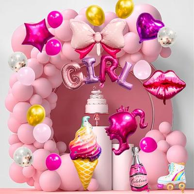 2 PCS Girl Balloon Princess Foil Balloon Birthday Balloons for