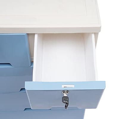 Plastic Drawers Dresser Storage Cabinet Stackable Clothes Storage