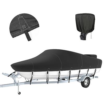 Tuszom Trailerable Boat Cover, 600D Solution-Dyed Bass Boat Cover Heavy  Duty 100% Waterproof Boat Covers Fits 16-18.5 FT V-Hull Runabout Fishing  Ski Pro-Style Bass Boats, Beam Width up to 94'' - Yahoo