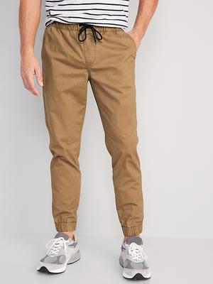 High-Waisted Ankle-Zip Cargo Jogger Pants