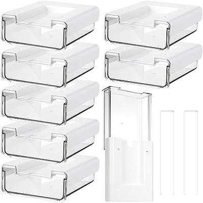 8Pcs Storage Box Drawer Organizers Dustproof Desk Kitchen Bathroom  Accessories