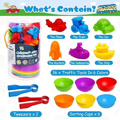  Counting Animal Matching Games Color Sorting Toys with Bowls  Preschool Learning Activities for Math Educational Sensory Training  Montessori STEM Toy Sets Gift for Toddlers Kids Boys Girls Ages 3 4 5