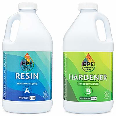 EPE EasyPour Epoxy 1 Gallon Kit - Crystal Clear High Gloss Resin and  Hardener, 2 Mixing Cups, Silicone Spatula, Plastic Spreader - Wood  Tabletops, Epoxy Countertop Resin, Epoxy Casting and Art Work - Yahoo  Shopping