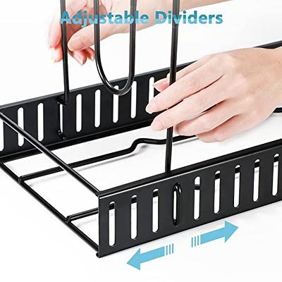 ORDORA Pots and Pans Organizer for Cabinet, 8 Tier Pot Rack with 3