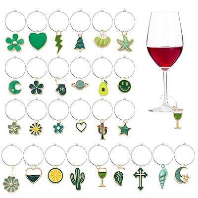 BENECREAT Wine Glass Markers Tags,Wine Tasting Party Gifts Favors