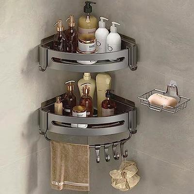 stusgo Corner Shower Caddy, Adhesive Corner Shower Shelves Shampoo Holder  Bathroom Shower Shelfs, Rust-Proof Stainless Steel Shower Organizer Corner