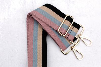 1.5(3.8cm Brown Stripe Crossbody Bag Strap, 53 Inch Adjustable Shoulder  Handbag Chain Thick Canvas Leather Purse Handle Replacement - Yahoo Shopping