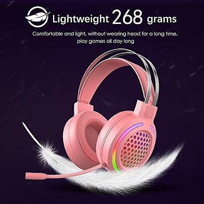 Gaming Headset Gamer 7.1 Surround Sound Rgb Light Game Headphones