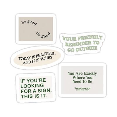 Aesthetic stamp shape stickers