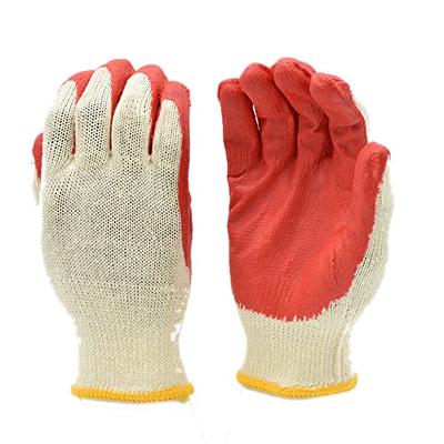 G & F Products - 3100M-10 120 Pairs Medium Rubber Latex Double Coated Work  Gloves for Construction, gardening gloves, heavy duty Cotton Blend Blue