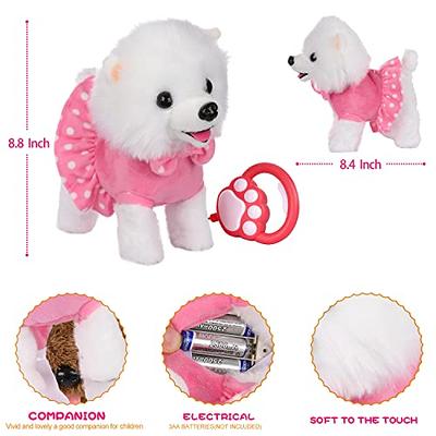 Walking Barking Puppy Toy Cute Pet Dog Toy With Battery Birthday Gift For  Kids