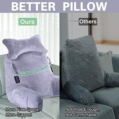Adjustable Back Wedge Micro Plush Bedrest Cushion Pillow Sofa Bed Office  Chair Rest Waist Neck Support - Walmart.com