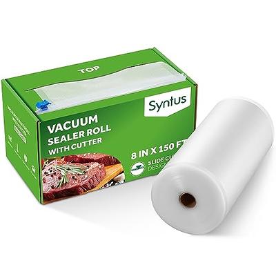 Syntus 8 x 150' Food Vacuum Seal Roll Keeper with Cutter Dispenser, Commercial  Grade Vacuum Sealer Bag Rolls, Food Vac Bags, Ideal for Storage, Meal Prep  and Sous Vide - Yahoo Shopping