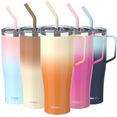 Hydraful 50 oz Tumbler with Handle and Leak Proof 2-in-1 Straw