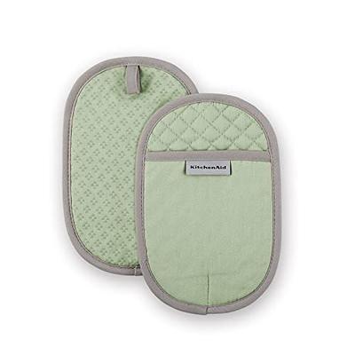 KitchenAid Albany Cotton Pistachio Mini Oven Mitt Set (2-Pack)