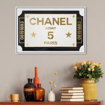 Oliver Gal 'Articles de Voyage Gold' Fashion and Glam Wall Art