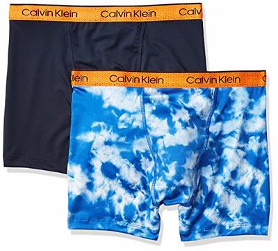 Calvin Klein Boys White & Black Logo Boxer Shorts ( 2-Pack