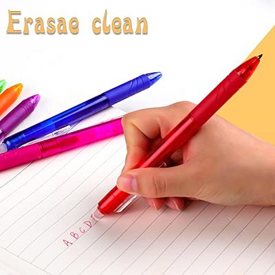 Lineon Erasable Gel Pens, 15 Pack Retractable Erasable Pens Clicker, Fine  Point, Make Mistakes Disappear, 8 Black 7 Blue Inks for