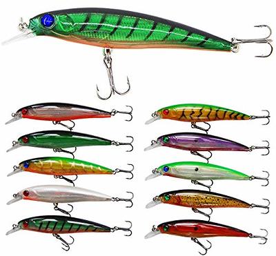 Sougayilang Fishing Lures Large Hard Bait Minnow VIB Lure with Treble