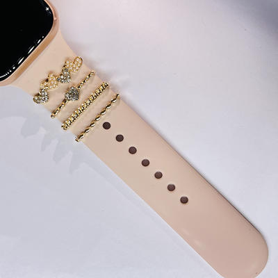 Watch Band Charms and Studs Set, Compatible with Apple Watch Band 38mm 40mm  41mm, Samsung, Fitbit,