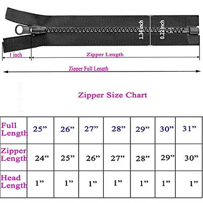 DIY separating zipper, any length.
