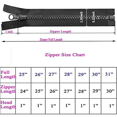 Black Resin Zipper Sewing, Zipper Repair Kit Jacket