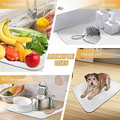 HUISEFOR Dish Drying Mat For Kitchen Counter, Aztec Design Ultra Absorbent  Microfiber Draining Mat Countertop Sink Protector Kitchen Decorations, 23.5  In x 17.5 Inch - Yahoo Shopping