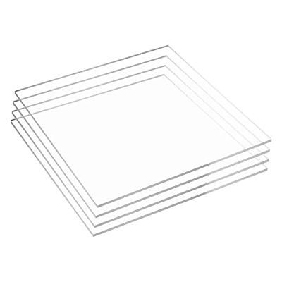 KAITELA 4 Pack 12 x 12 Cast Acrylic Sheet 1/8 Thick (3mm) Clear  Plexiglass Square Panel Transparent Plastic Sheets for Signage, Craft,  Display Projects, Laser Cutting, Engrave - Yahoo Shopping