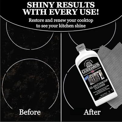 Goddard's Glass Cooktop Cleaner – Non-Abrasive Glass Cleaner for Stove Top  Covers – Hard Water Stain Remover