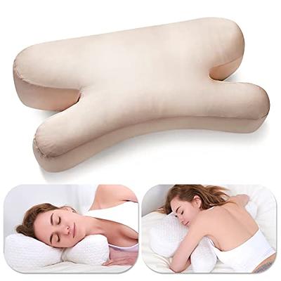 Nestl Knee Pillow with Cooling Cover and Adjustable Strap - Comfy Pillow Between or Under Legs for Side Sleepers