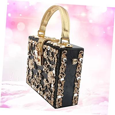 VALICLUD Box Womens Clutch Purse Square Tote Bag Vintage Tote Bag Clutch Purse  Vintage Luxury Handbags Acrylic Purse Women's Shoulder Bag Flower Clutch Bag  Banquet Bag Evening Bag Wallet - Yahoo Shopping