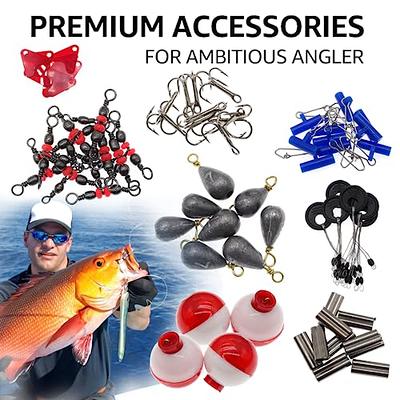 Zsrivk 263Pcs Fishing Lures Kit, Including Swivels Snaps, Fishing Hooks, Jig  Heads, Sinker Weights, Snap-On Floats, Fishing Beads, Space Beans, Fishing  Accessories Kit with Tackle Box - Yahoo Shopping