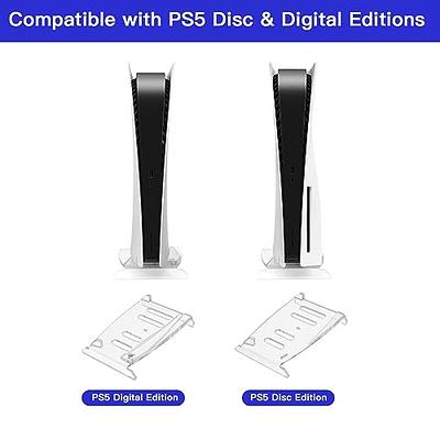 XBERSTAR PS5 Stand Replacement Vertical Stand with Screw for Playstation 5  Console Digital Edition and Disc Version (Black ps5 Base)