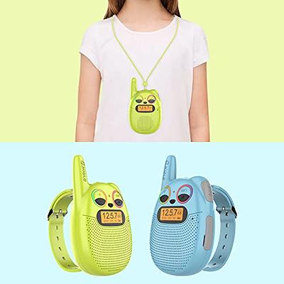 Wishouse Walkie Talkies for Kids Adult Long Range Rechargeable 3 Pack,Boy  Wearable Walky Talky Set 2 Way Radio with USB Charger Battery,Camping Games