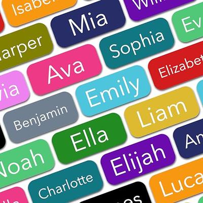 Personalized Name Labels (100 Labels) (0.9 × 0.4) Small Custom Name  Stickers - Waterproof Name Labels for Kids, Toddlers and Parents - Yahoo  Shopping