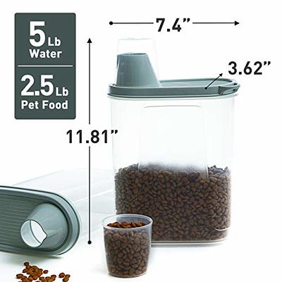 Pet Food Container for Dogs Cat Food Container with Pour Spout +