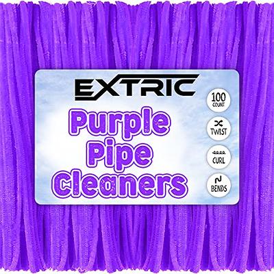 50X Purple Pipe Cleaners Chenille Stems Pipe Cleaner Stick Plain Colou –  Rainbowline Shop