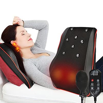 Boriwat Back Massager with Heat Shiatsu Back and Neck Massager for Muscle  Pain Relief and Relaxation 3D Kneading Massage Pillow for Neck and Back