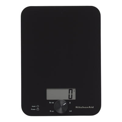 Taylor Digital Kitchen Glass Top 11lb Food Scale Black