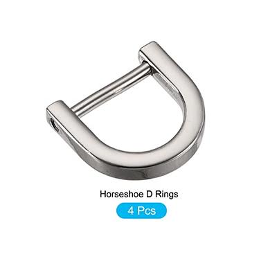 TISUR D-Rings with Screw Shackle Horseshoe U Shape Key Ring DIY