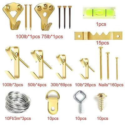 50 Pieces Double Headed Picture Hanging Nails Picture Hangers Photo Hanging  Hook | eBay
